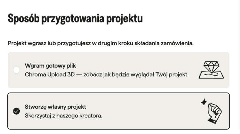 tworzenie własnego projektu kalendarza w kreatorze Chroma krok 1