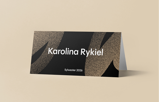 winietka wizytówka na stół na event